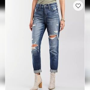 Buckle Black Mom Jean High Rise Womens  Napel Size 31 New